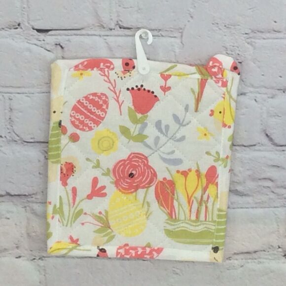 🌷Happy Easter🌷 3 Pc Kitchen Set Spring Pastel Dish Towel/Pot Holder/Oven Mitt - Picture 7 of 11